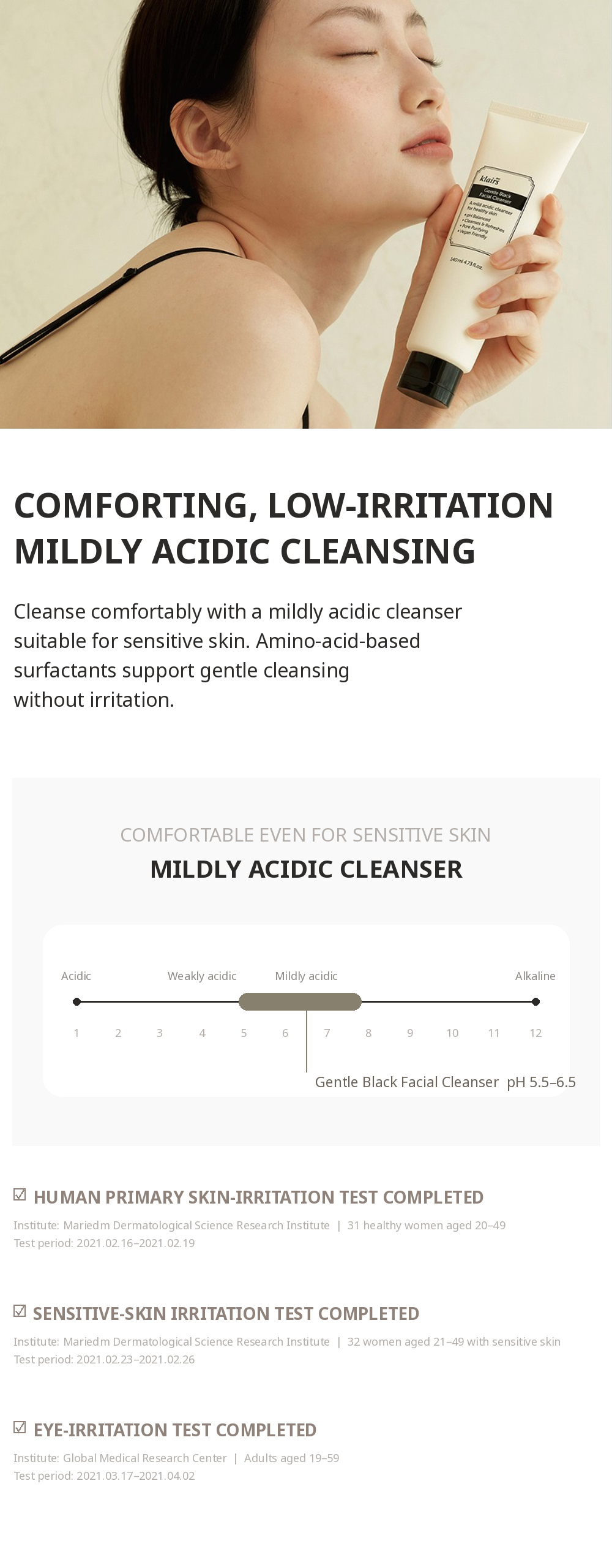 Gentle Black Facial Cleanser
