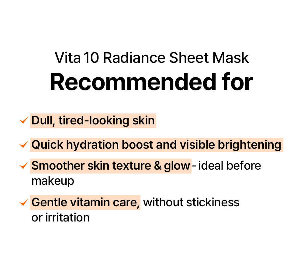 Vita 10 Radiance Sheet Mask