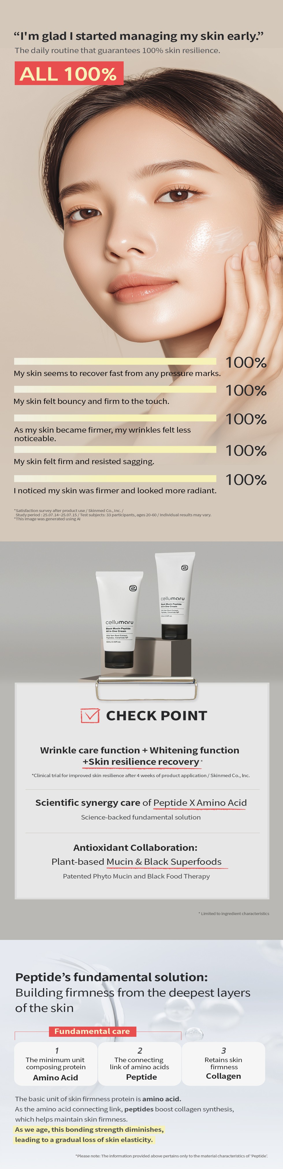 Black Mucin Peptide All-in-One Cream