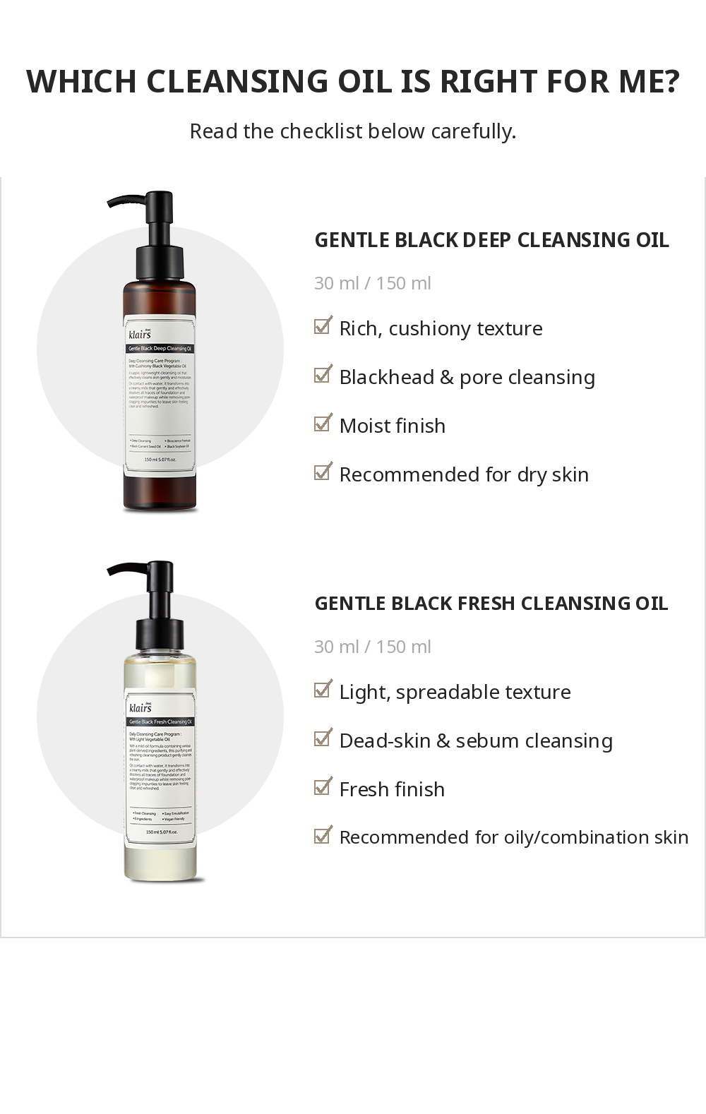 Gentle Black Deep Cleansing Oil