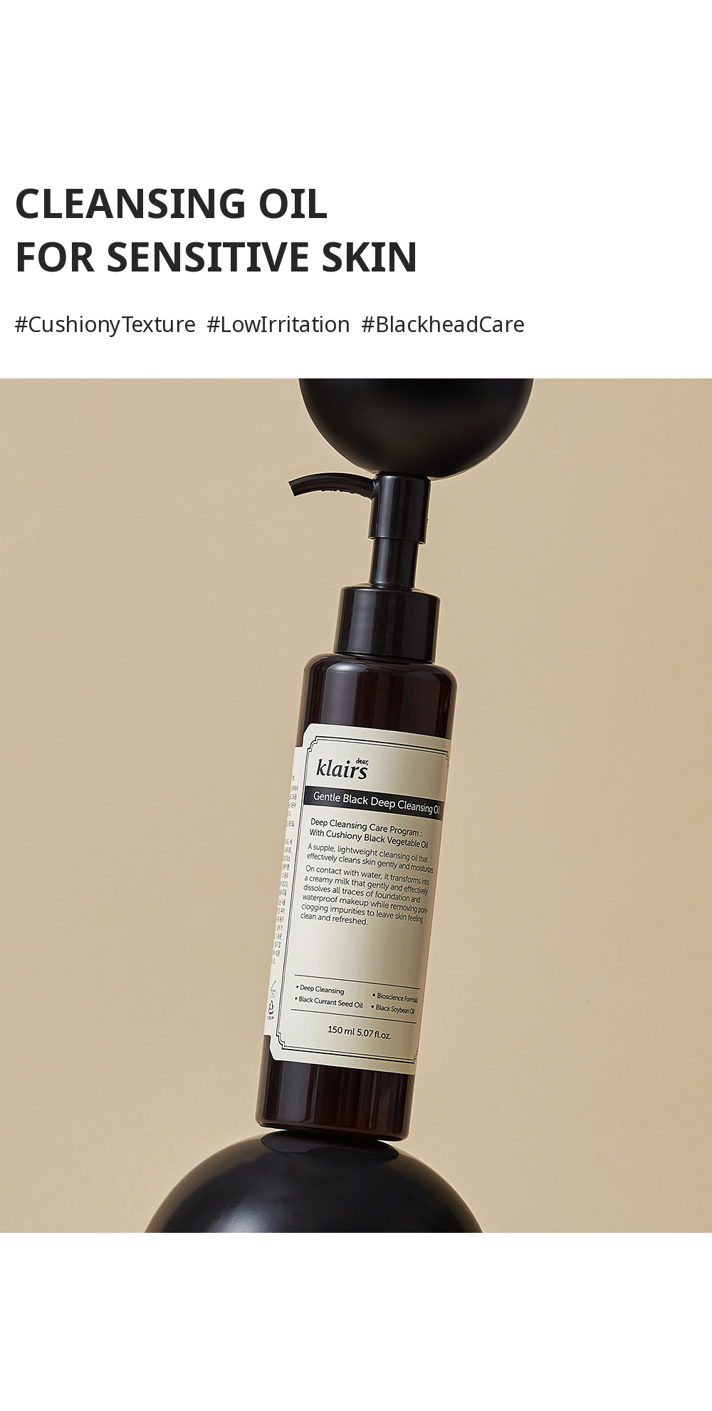 Gentle Black Deep Cleansing Oil
