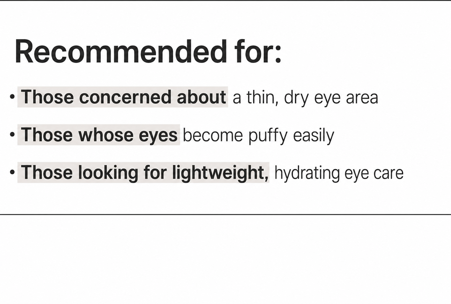 Fundamental Eye Awakening Gel
