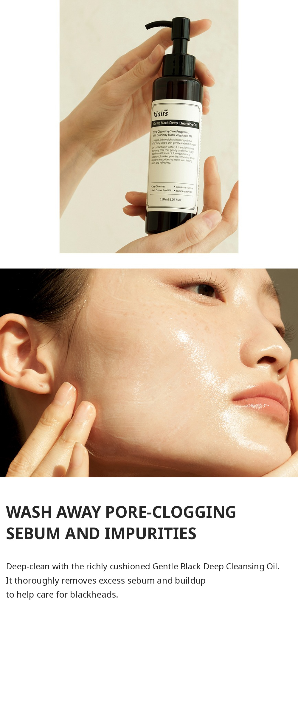 Gentle Black Deep Cleansing Oil