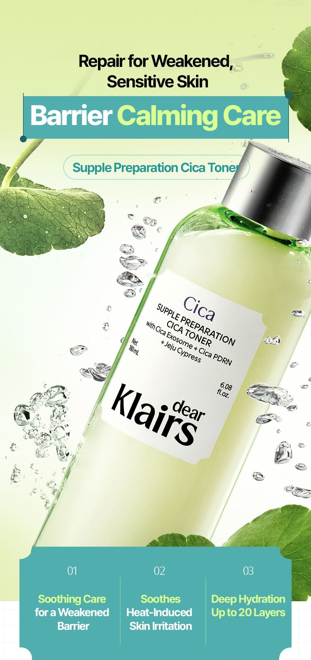 Dear Klairs Supple Preparation Cica Toner
