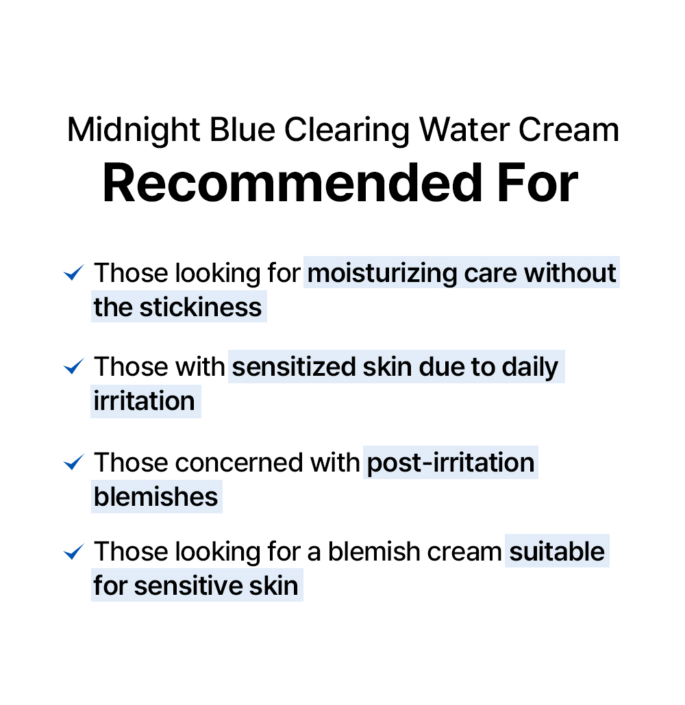 Blue Clearing Water Cream