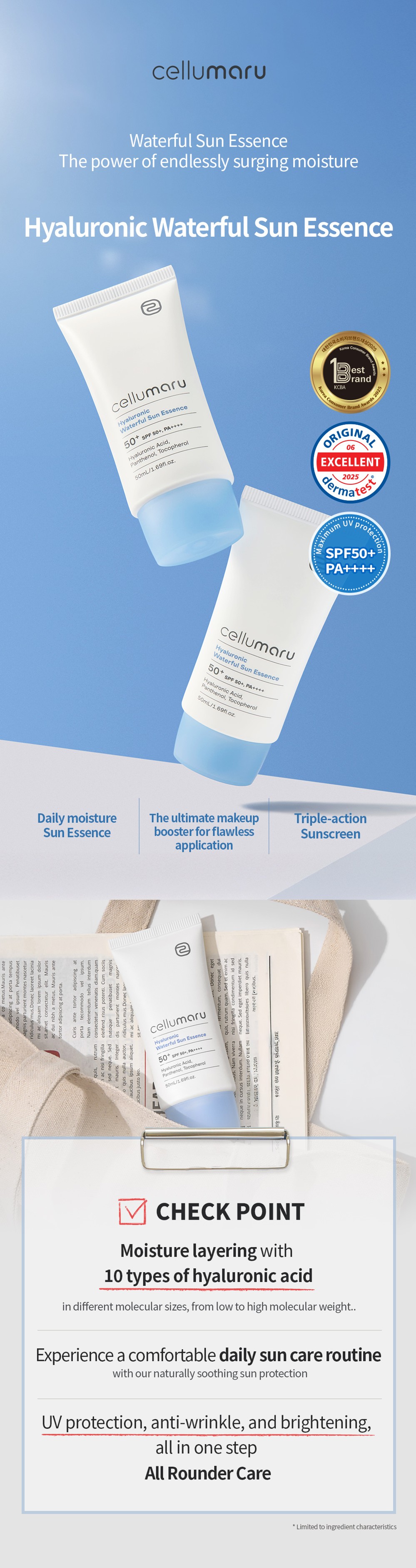 Hyaluronic Waterfull Sun Essence