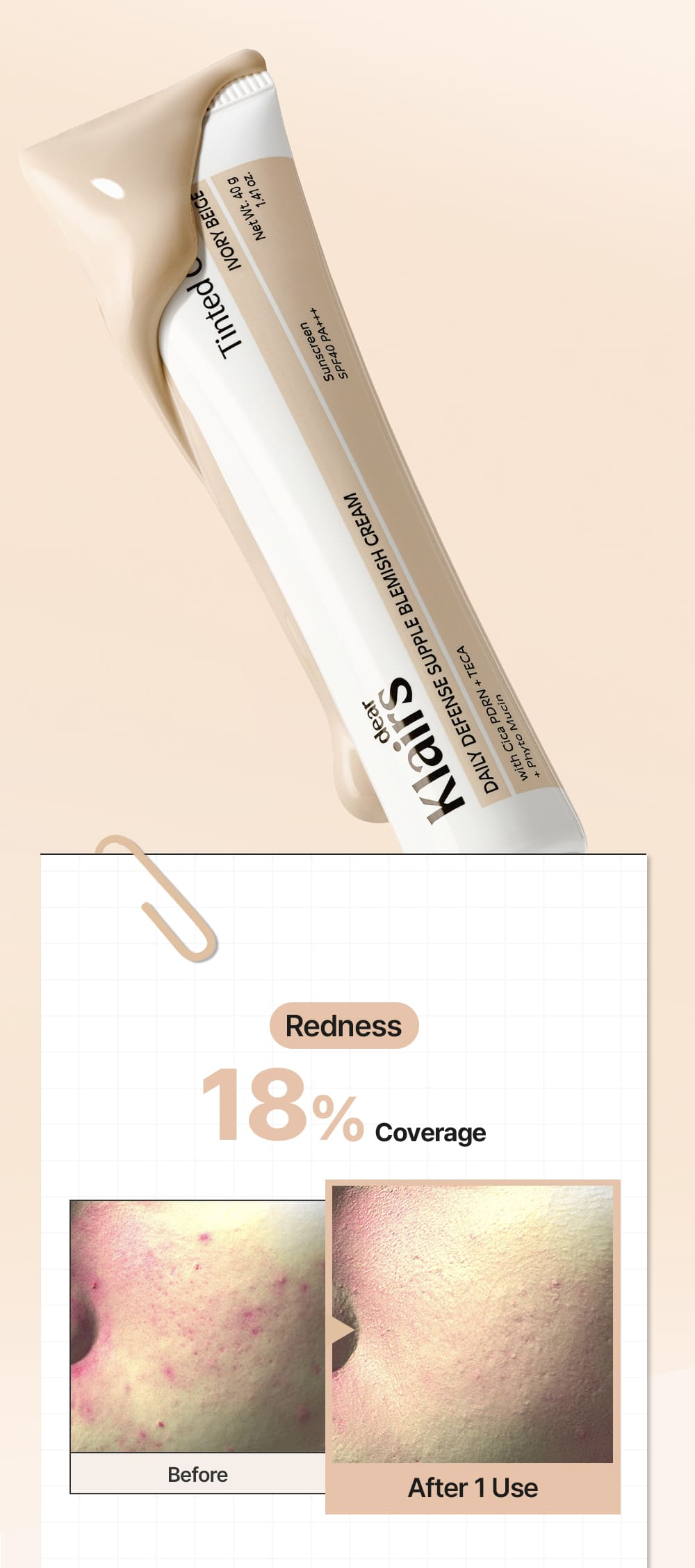 Daily Defense Supple Blemish Cream – Ivory Beige